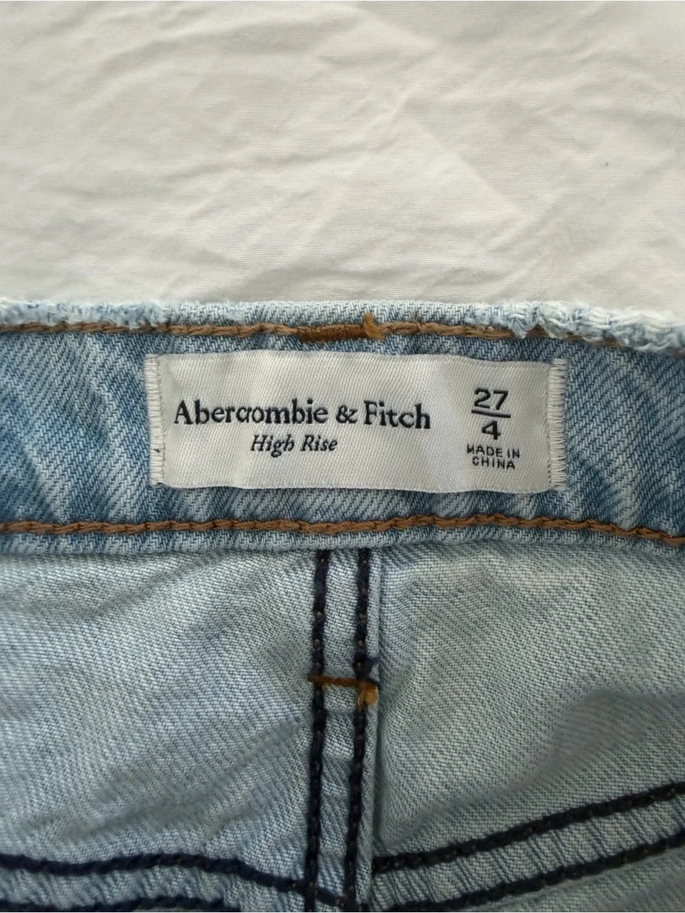 Abercrombie high rise denim mini skirt